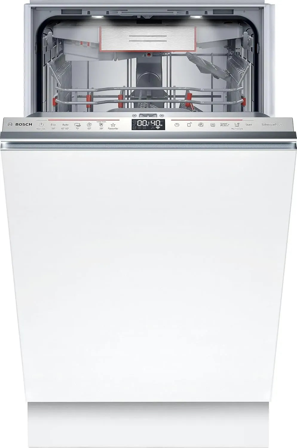 Lave-vaisselle encastrable Bosch 45 cm, 10 couverts, Série 6, Silence Plus, Home Connect