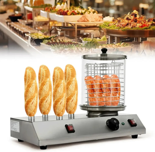 Machine à saucisses inox 350W avec contrôle de température 30-85°C