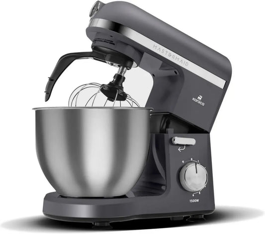 Robot Culinaire Karaca Mastermaid Chef Pro 1500W, Gris Spatial, Bol 5L, Mixeur et Pétrin Multifonctionnel