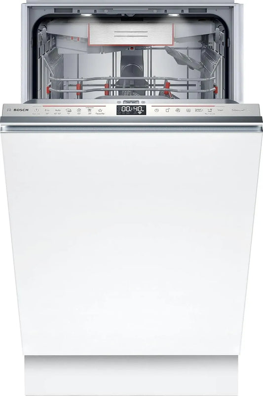 Lave-vaisselle encastrable Bosch 45 cm, 10 couverts, Série 6, Silence Plus, Home Connect