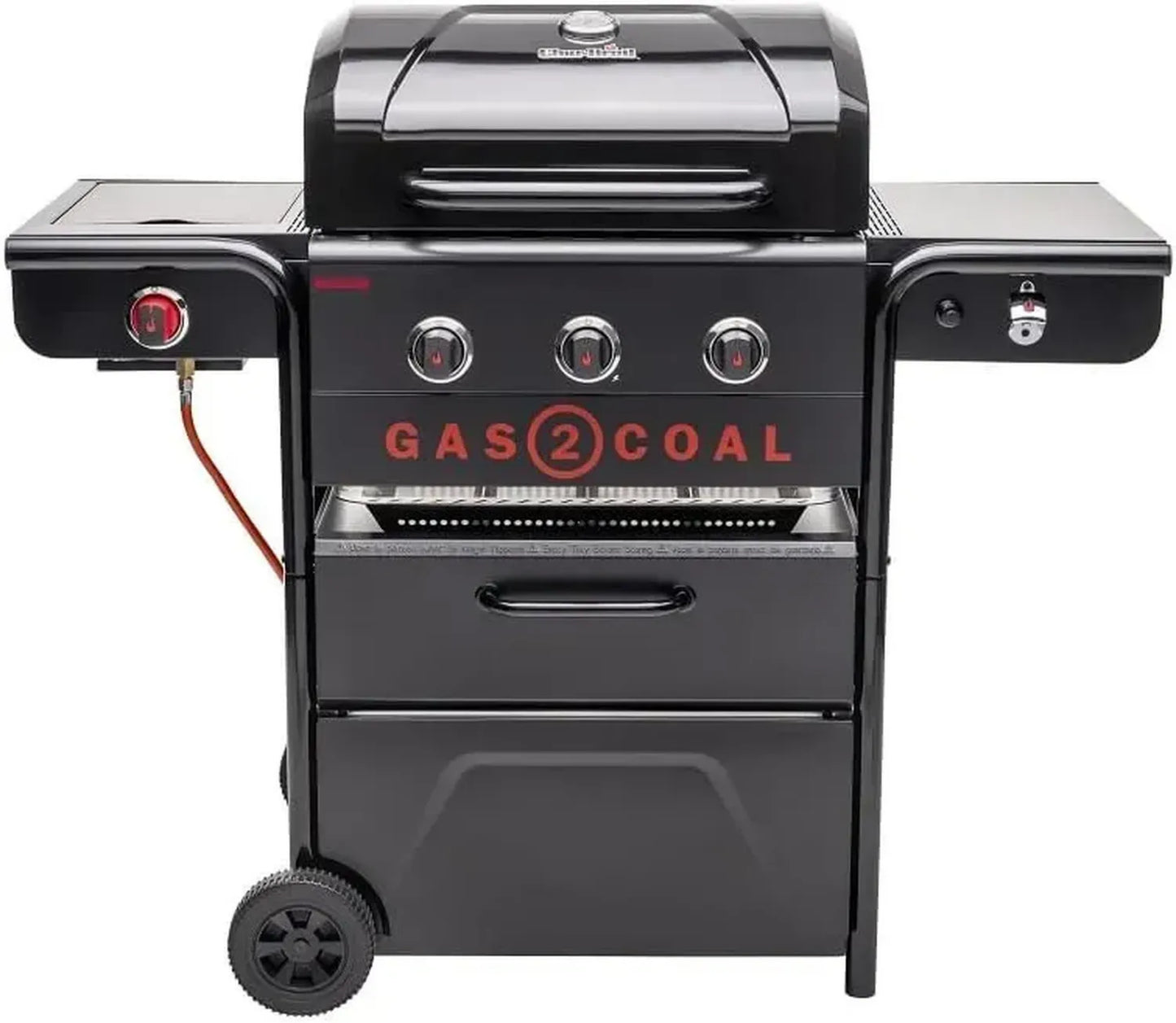 Grill Combiné Gaz et Charbon Char-Broil Gas2Coal 330 avec Plaque Plancha