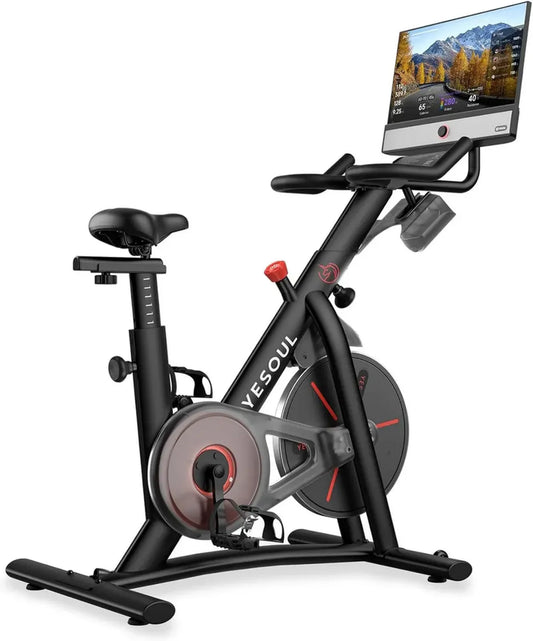 Vélo d'Appartement Yesoul G1M Plus avec Écran HD 21,5' - Spinning Stationnaire pour Entraînement Cardio à Domicile