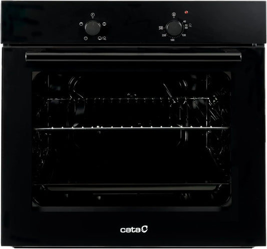 Four encastrable Cata SES 6004 BK, porte panoramique en verre, 4 fonctions, nettoyage AquaSmart, éclairage intérieur, 60 cm, 62 L, finition inox