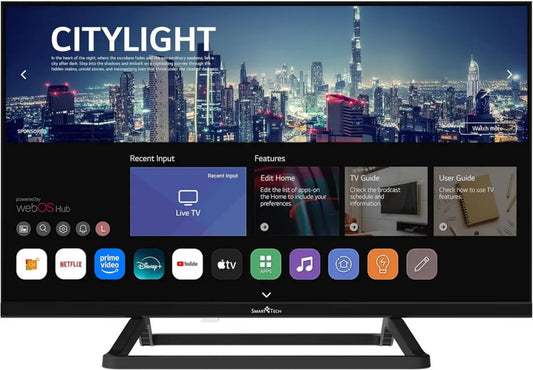 Téléviseur LED HD 24'' (60 cm) WebOS Smart TV - Netflix, Prime Video, YouTube, HDMI, USB, Dolby Audio