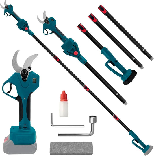 Élagueuse télescopique sans fil Makita 18 V avec tige de 2,2 m, ouverture 65 mm, coupe 40 mm