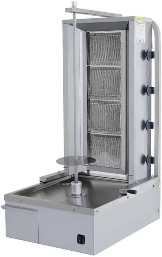 Grill Kebab Professionnel 4 Brûleurs en Inox pour Restaurant
