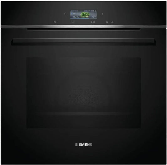 Siemens iQ700 Four Encastrable 60x60 cm Noir - Nettoyage Automatique, Air Fry, Programmes Intelligents