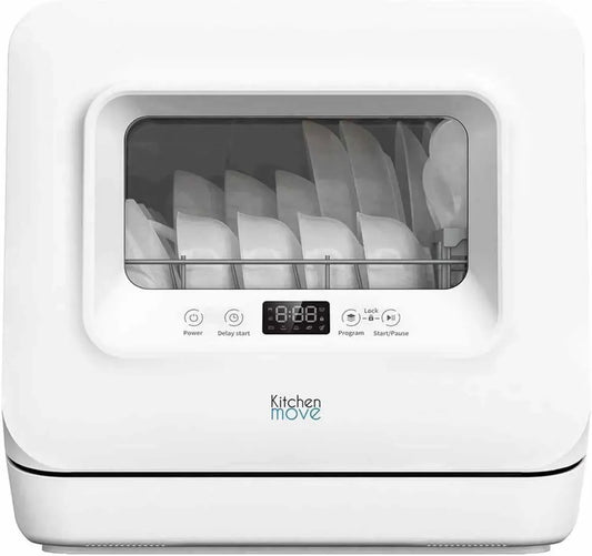 Lave-vaisselle compact 3 couverts avec réservoir et écran LED silencieux