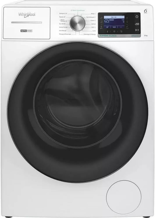 Lave-linge frontal Whirlpool silencieux W8X89AD avec Autodose