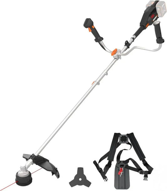 Coupe-Bordures WORX 40V sans Fil, Lame 25,5 cm, Largeur 38 cm, Poignée Ergonomique, Moteur Brushless, Design Compact, Batterie Non Incluse